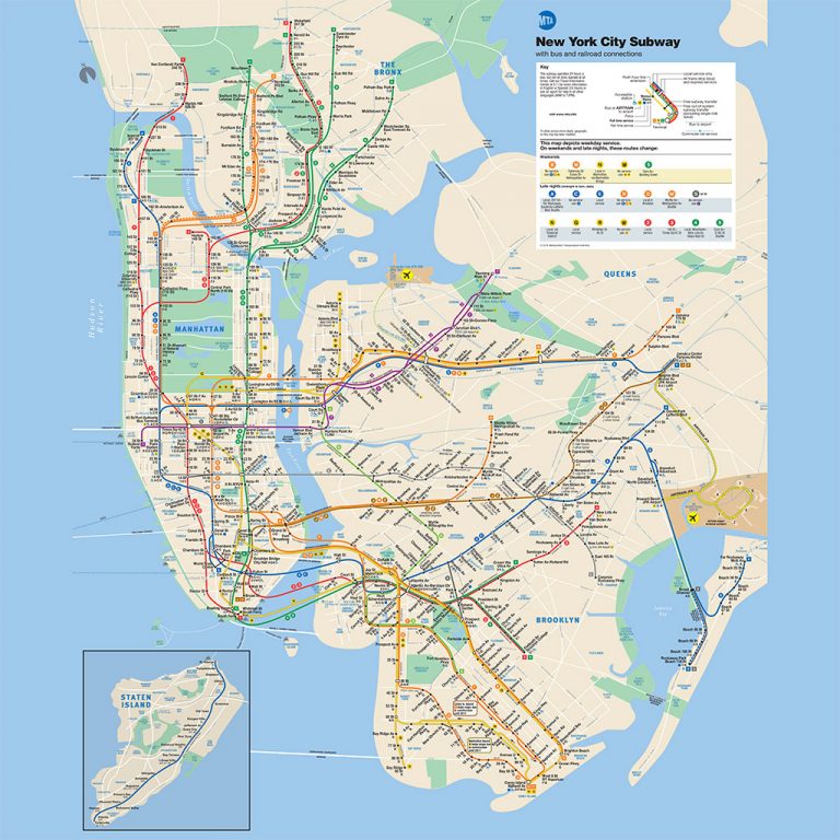 Nyc Subway Guide Subway Map Lines And Services Printable Map Of