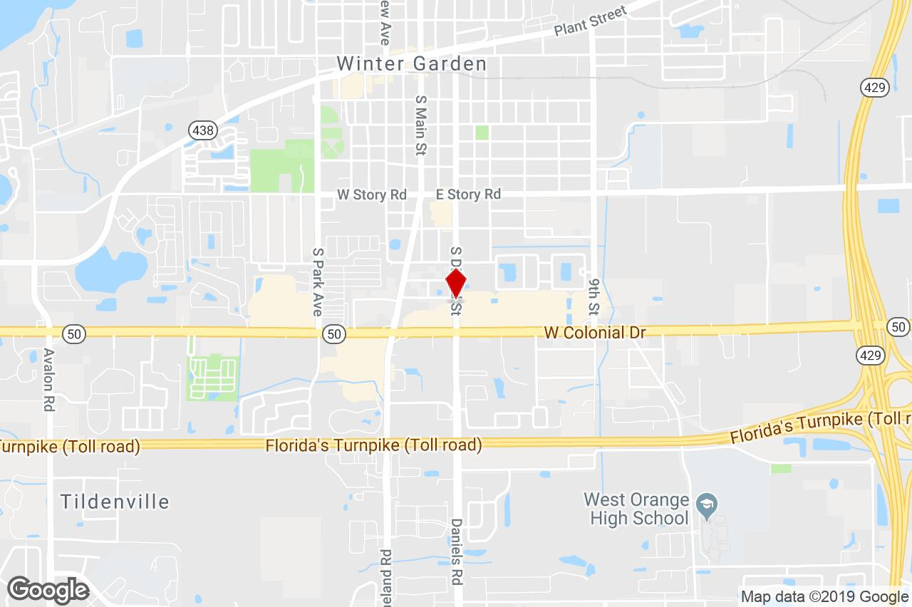 1002 S. Dillard St., Winter Garden, Fl, 34787 - Office Building - Winter Garden Florida Map