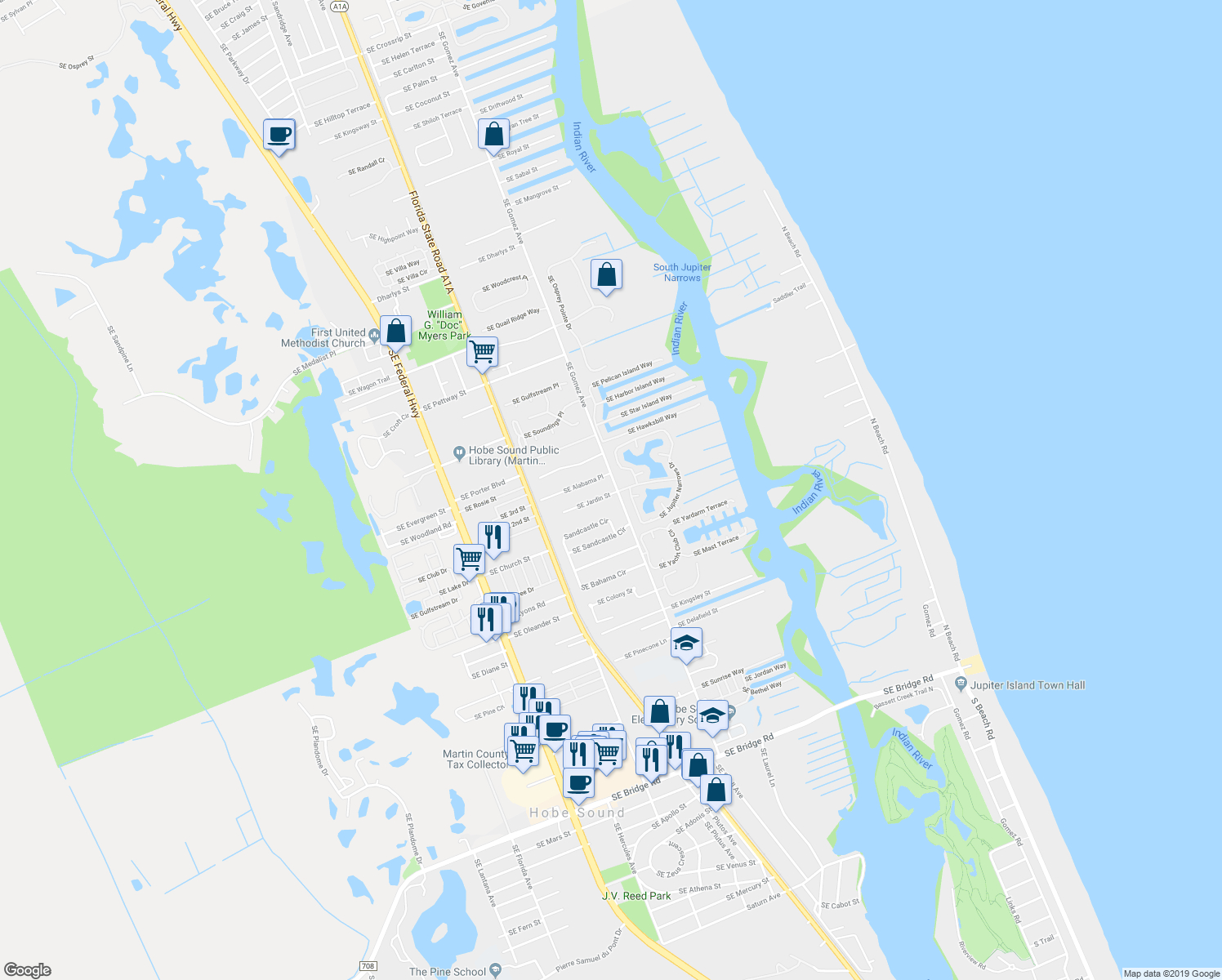 10620 Southeast Gomez Avenue, Hobe Sound Fl - Walk Score - Map Of Florida Showing Hobe Sound
