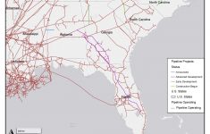 1448×1123 Map Of Southeast Mid-Stream Natural Gas Pipelines, In - Natural Gas Availability Map Florida