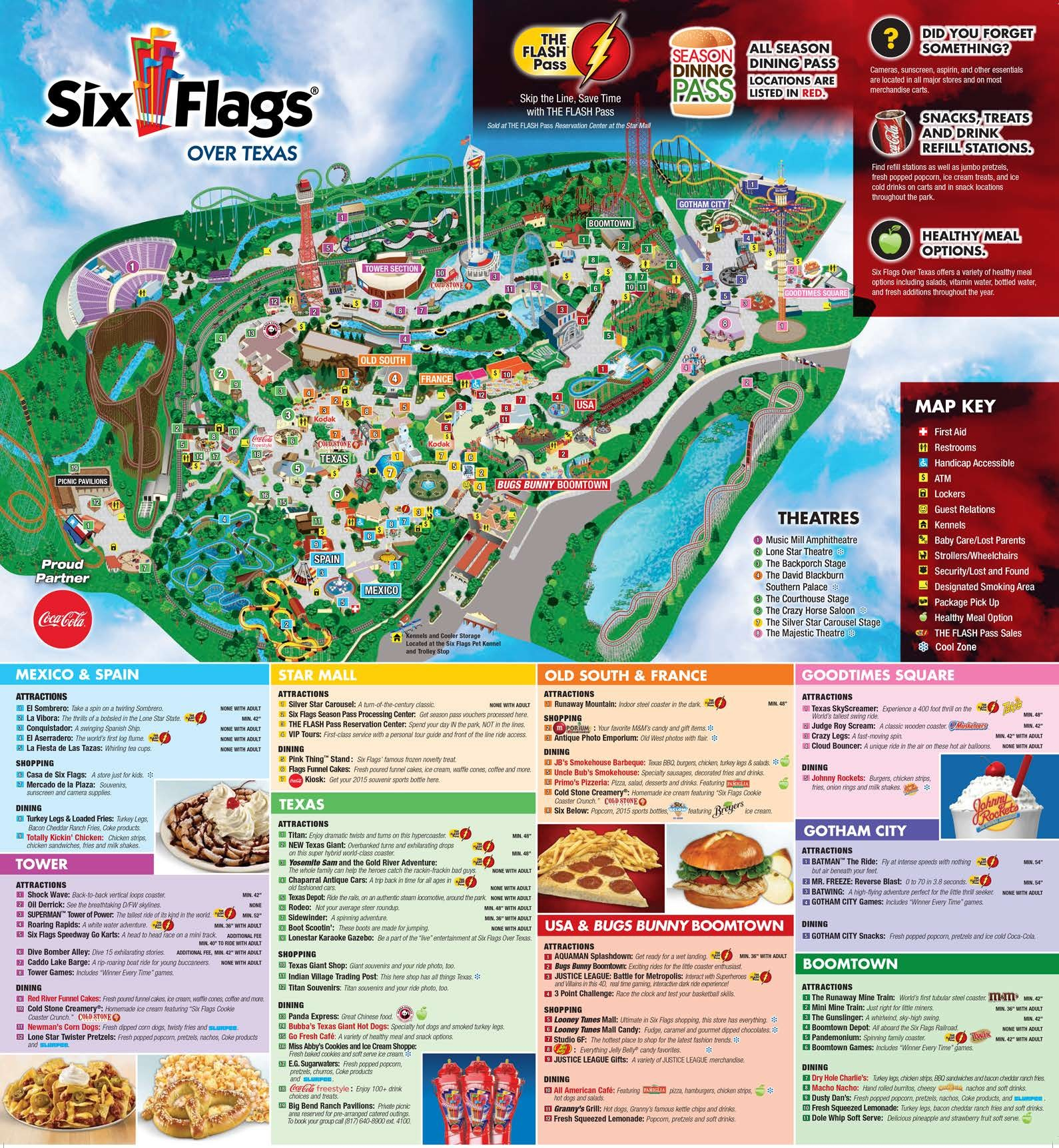 16 Six Flags Over Texas Map | Settoplinux - Six Flags Over Texas Map