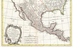 1771 Bonne Map Of Mexico (Texas), Louisiana And Florida Stock Photo - Texas Louisiana Border Map