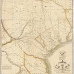 1830 First Edition Of The Austin Map Of Texas: “The Map Of Texas I   Antique Texas Map