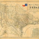 1849 Map Of Texas Old Texas Map, Texas, Map Of Texas, Vintage Map   Texas Map Wall Art