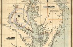 1862 Nautical Chart Map Chesapeake Delaware Bay Vintage Historical - Printable Map Of Chesapeake Bay