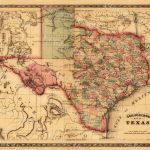 1866 Texas Map Old West Map Antique Texas Map Restoration   Old Texas Maps Prints