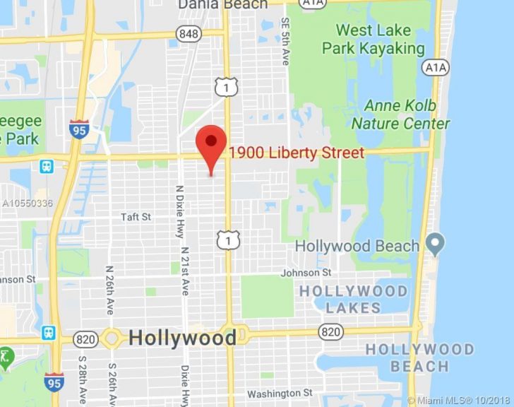 Hollywood Beach Florida Map