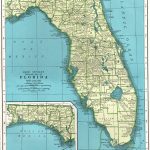 1942 Vintage Florida Map Antique State Map Of Florida Print | Etsy   Vintage Florida Map