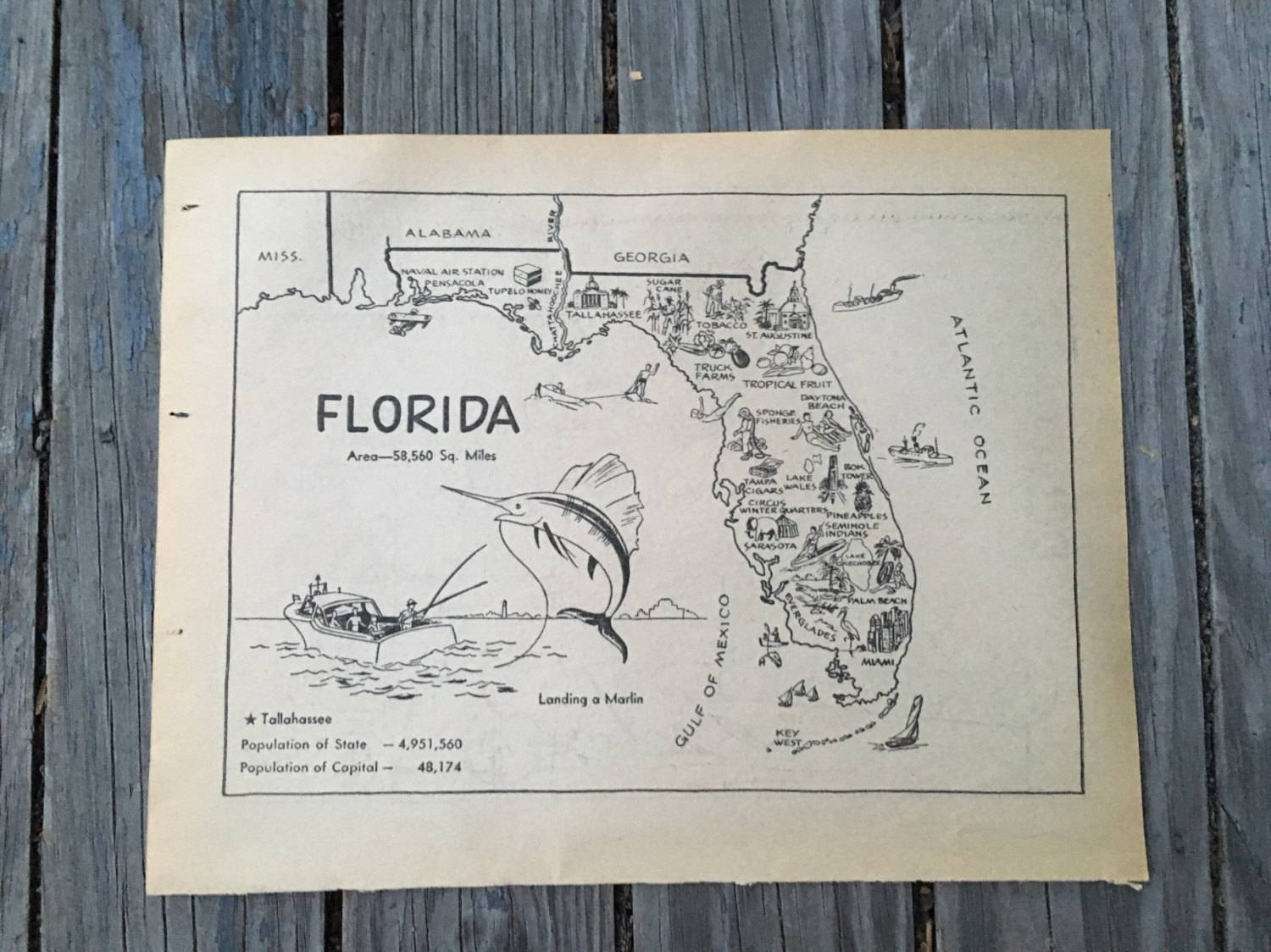 20 Best Collection Of Florida Map Wall Art - Map Of Florida Wall Art