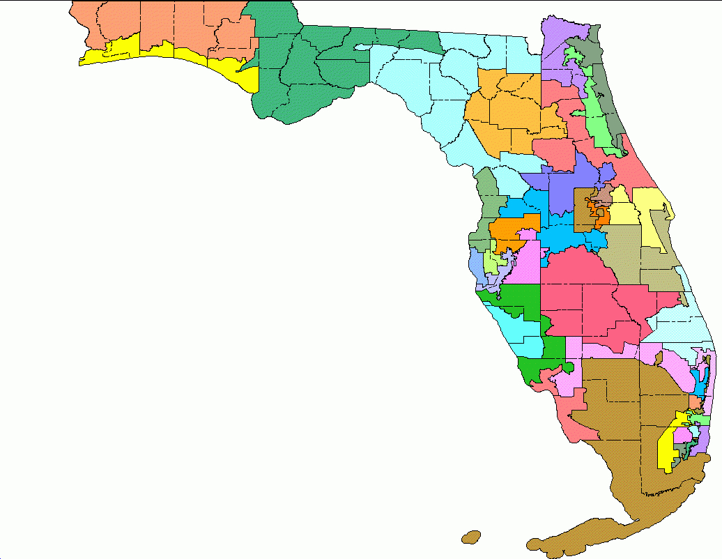 2000 Redistricting - Florida House Of Representatives Map
