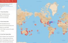 2017 Shark Attack Map (Bites) – Tracking Sharks - Hot Spot Maps Florida