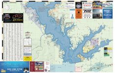 2018 Edition Map Of Cedar Creek Reservoir, Tx - Cedar Creek Texas Map