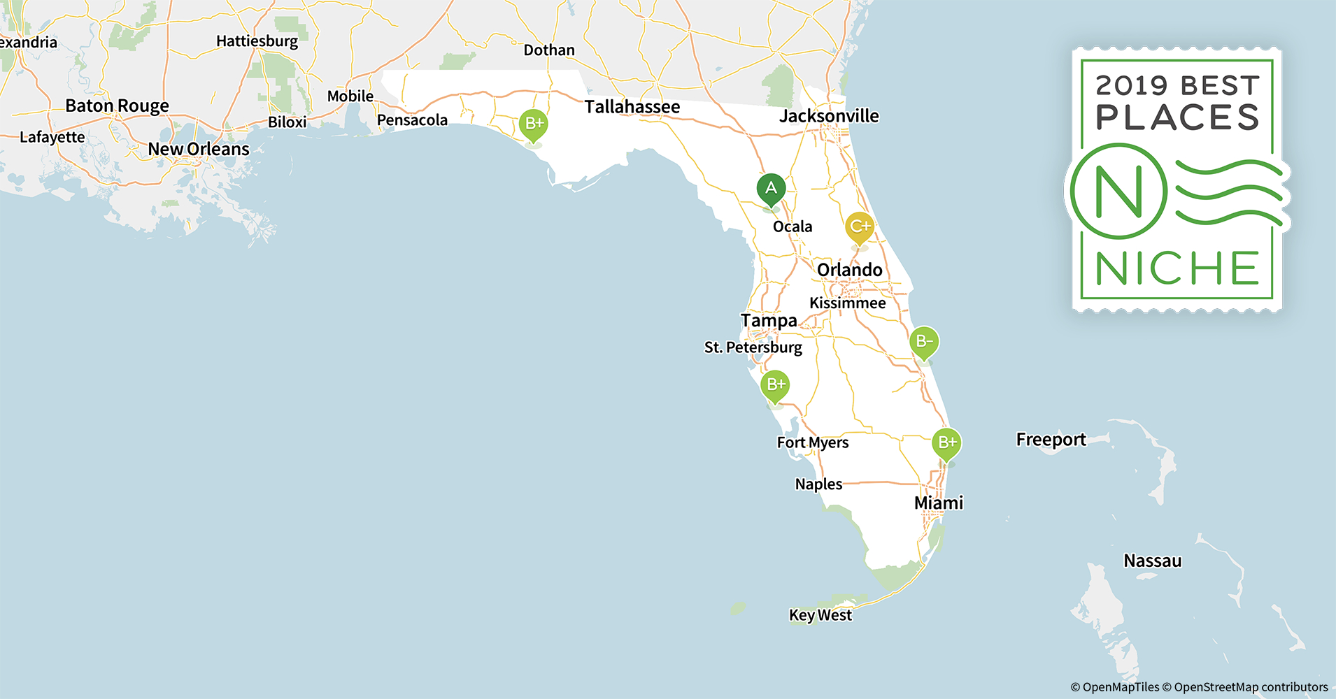 2019 Best Places To Live In Florida - Niche - Map Of Lake City Florida And Surrounding Area