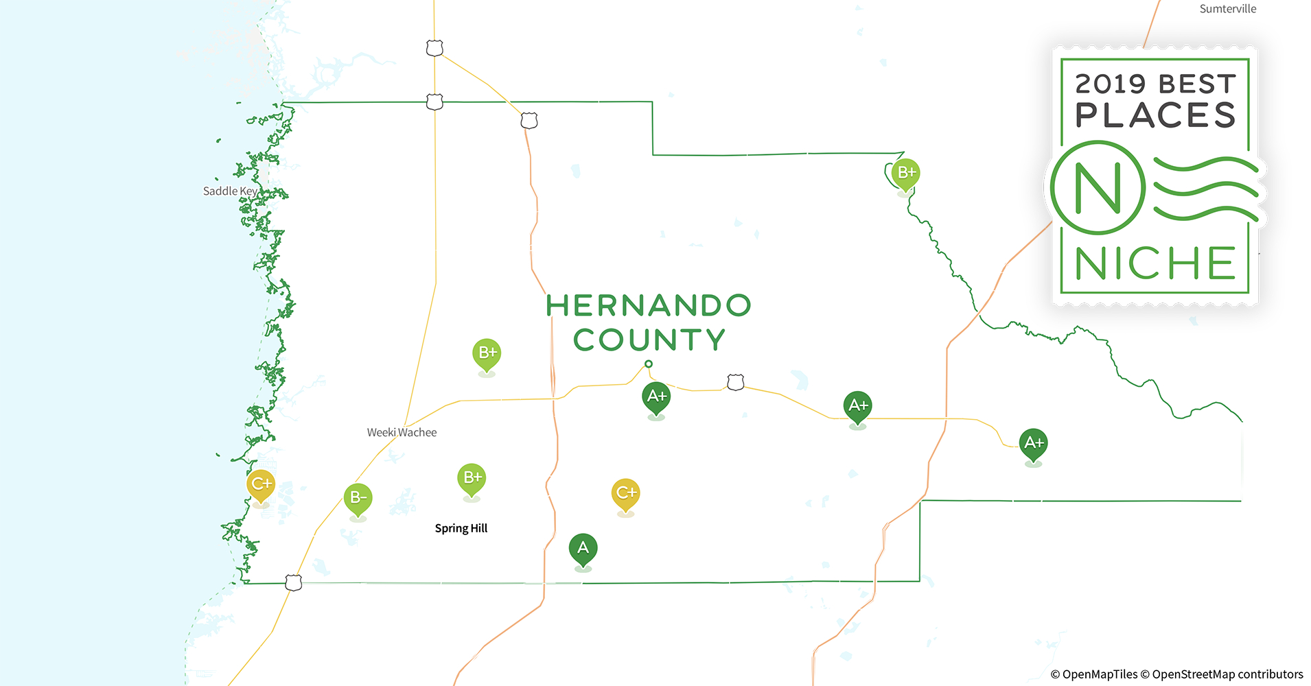 2019 Best Places To Live In Hernando County, Fl - Niche - Map Of Hernando County Florida