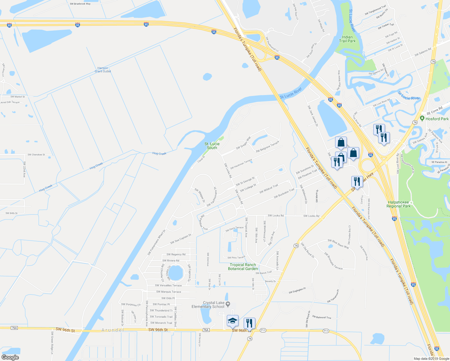 2185 Southwest University Street, Stuart Fl - Walk Score - Street Map Of Stuart Florida