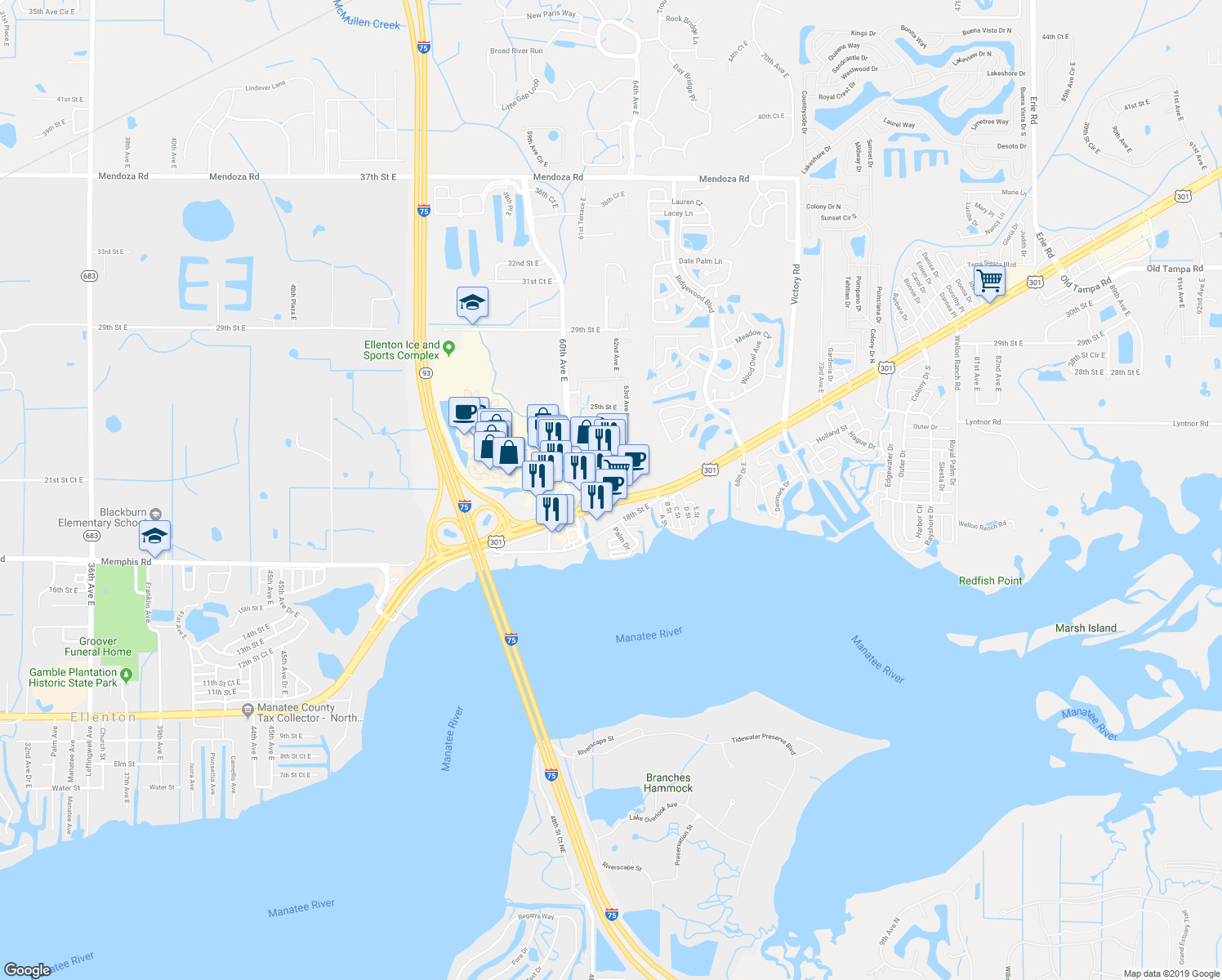 2510 5Th Court E, Ellenton Fl - Walk Score - Ellenton Florida Map