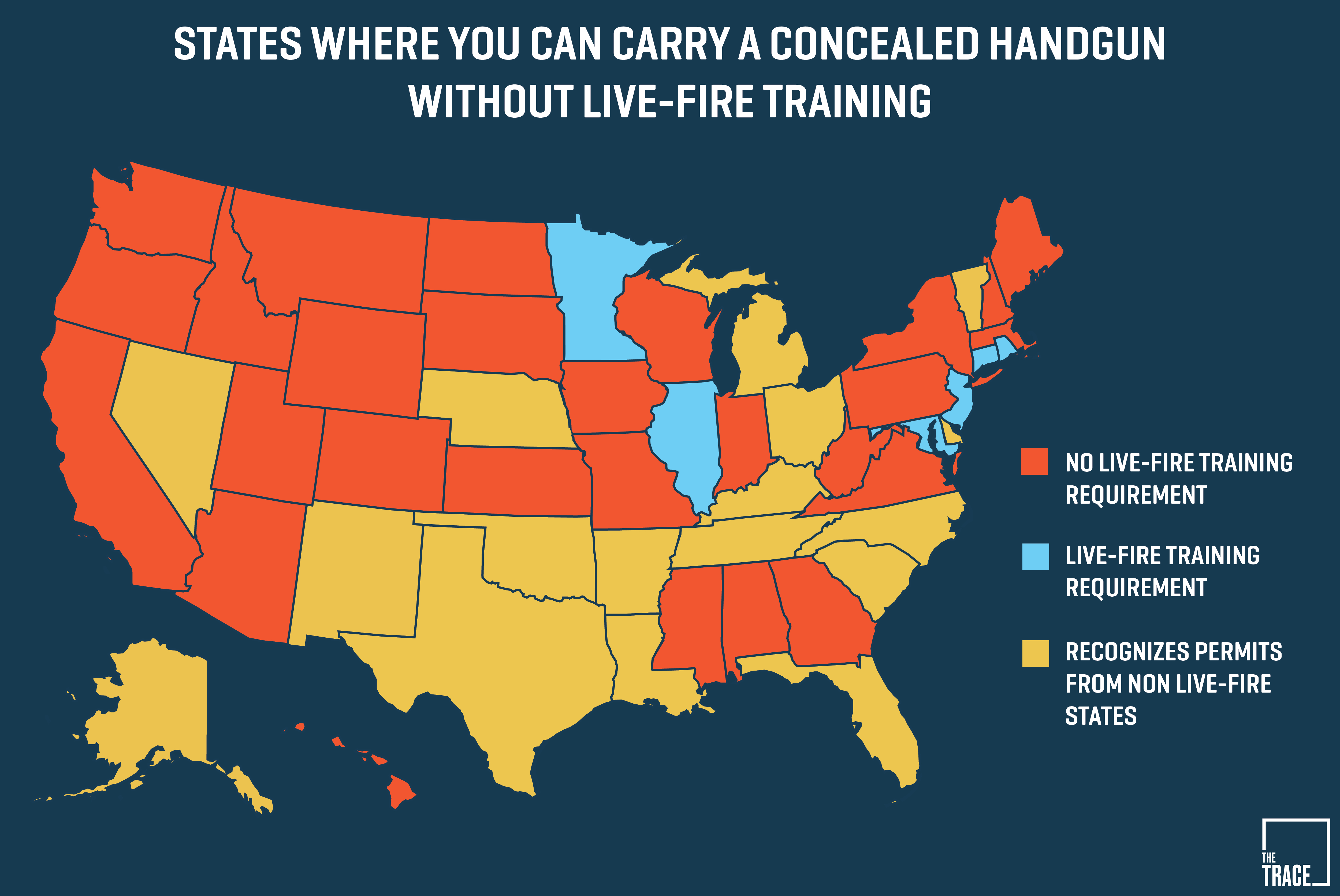 26 States Will Let You Carry A Concealed Gun Without Making Sure You - Texas Reciprocity Map 2017