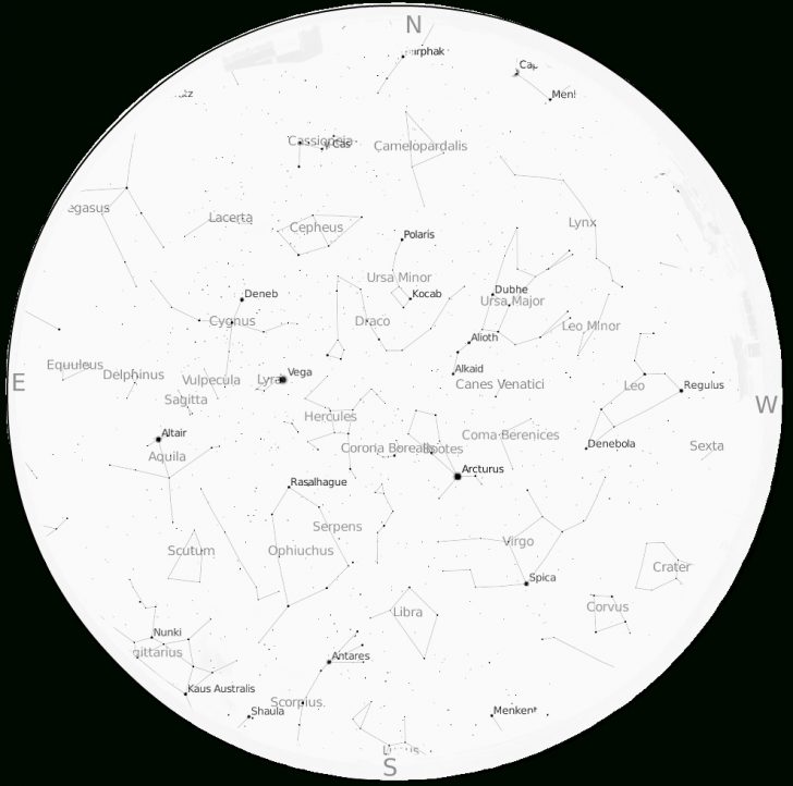 Printable Constellation Map