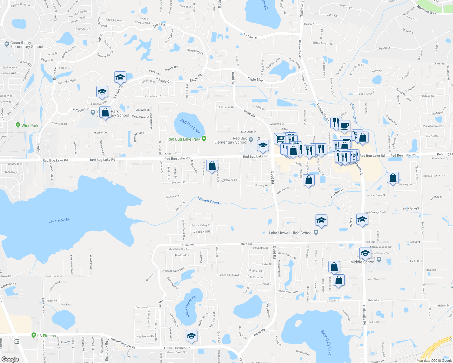 3867 Mill Creek Lane, Casselberry Fl - Walk Score - Casselberry Florida Map