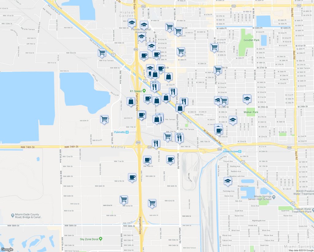 7360 Northwest 78Th Street, Medley Fl Walk Score Medley Florida Map