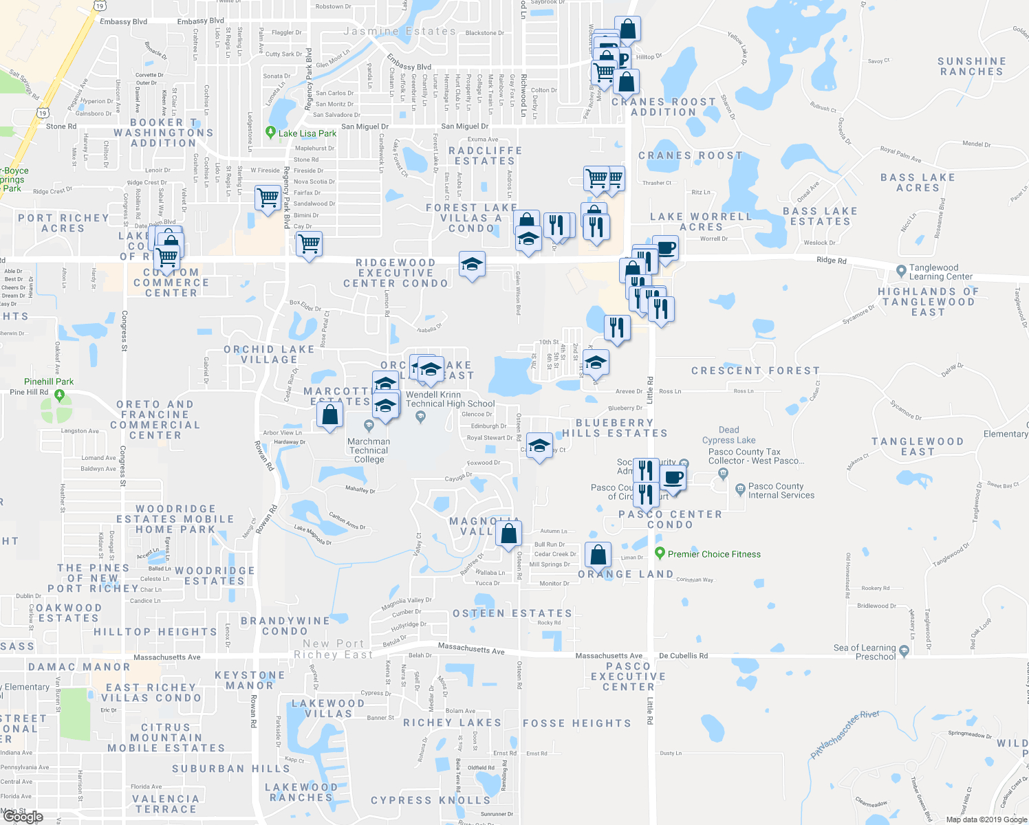 7907 Osteen Road, New Port Richey Fl - Walk Score - Google Maps Port Richey Florida