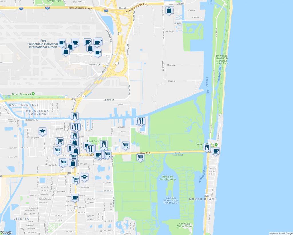 Dania Beach Zip Code Map - United States Map