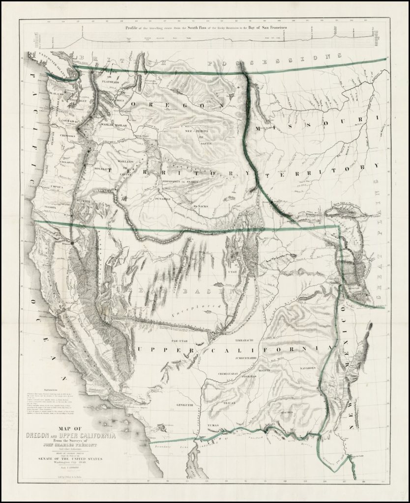 maps of california gold rush
