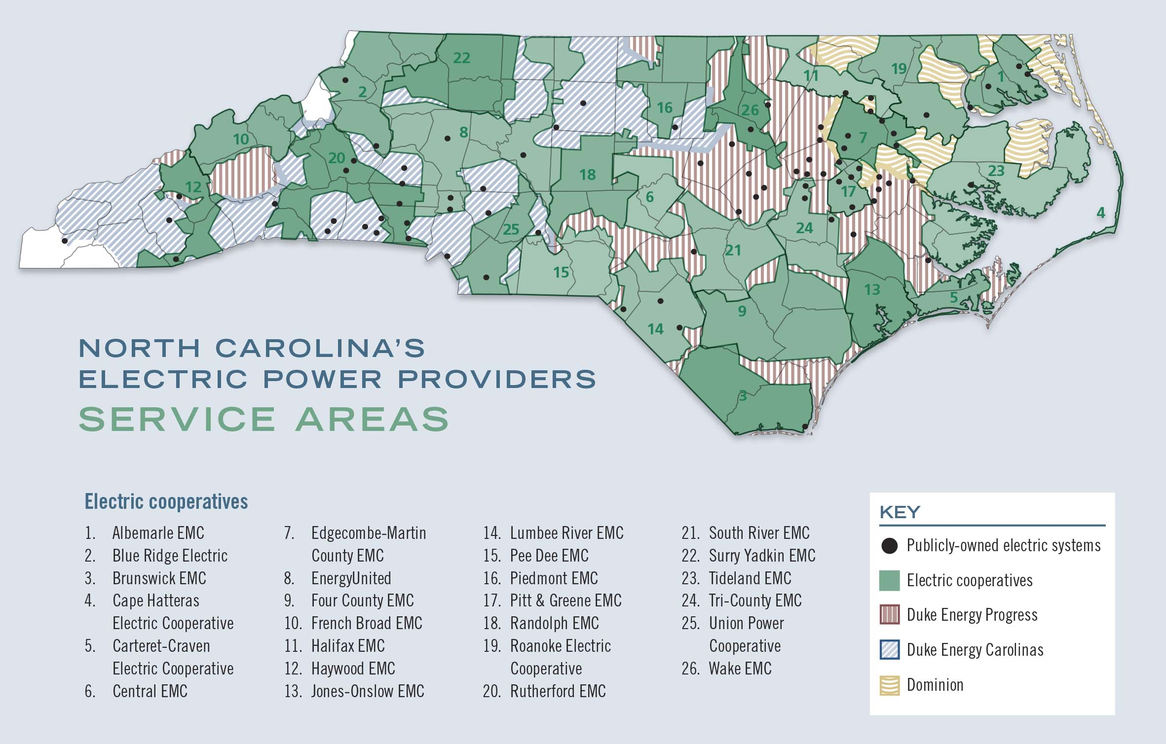 A Guide To North Carolina&amp;#039;s Electric Power Providers - Carolina Country - Duke Energy Florida Coverage Map