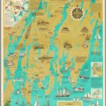A Map Of The Maine Coast From Sheepscot Bay To Muscongus Bay   Printable Map Of Maine Coast