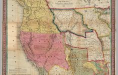 A New Map Of Texas Oregon And California With The Regions Adjoining - Texas Map 1846
