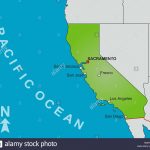 A Stylized Map Of The State Of California Showing Different Big   Big Map Of California