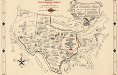 A Texan's Map To The United States (Of Texas) - Crockett Texas Map