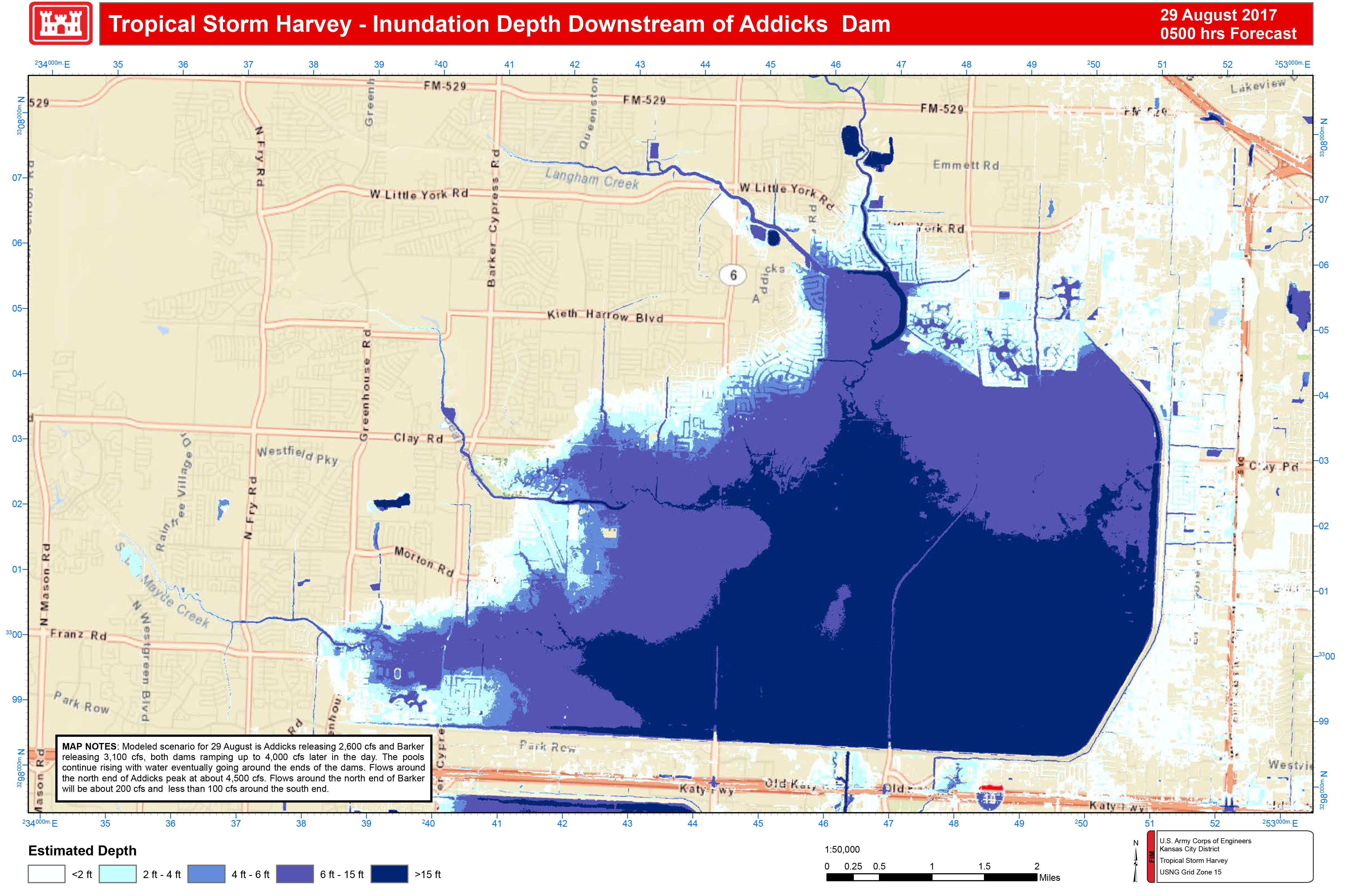 Addicks And Barker Potential Flood Maps - Clear Lake Texas Flood Map