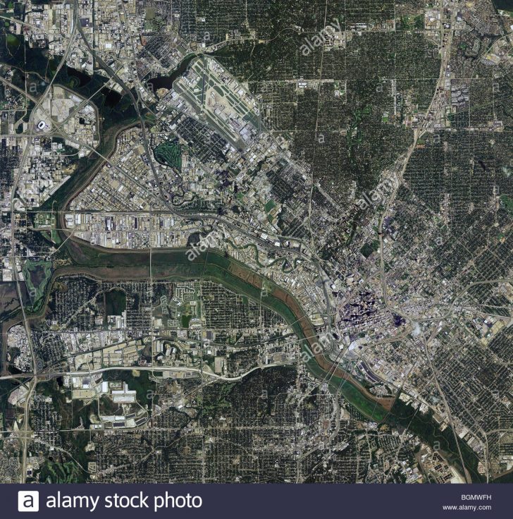 Aerial Map Of Texas