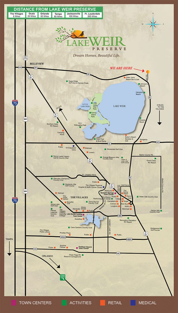 Ocklawaha Florida Map