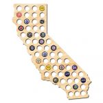 After 5 Workshop 21 In. X 18 In. Large California Beer Cap Map 4719   California Beer Cap Map