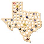 After 5 Workshop 21 In. X 20 In. Large Texas Beer Cap Map 4729   The   Texas Beer Cap Map