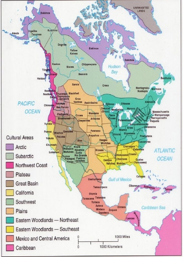 American Indians And First Nations Territory Map (With Several – Native ...