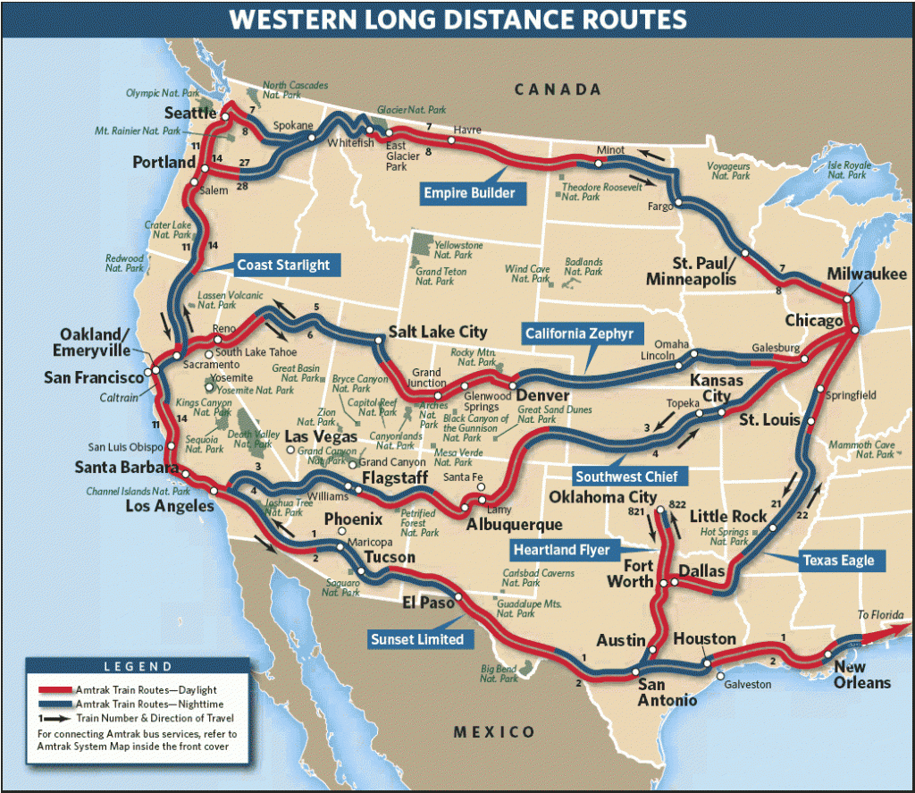 Amtrak Route Map | Vacation Ideas - California Zephyr Route Map