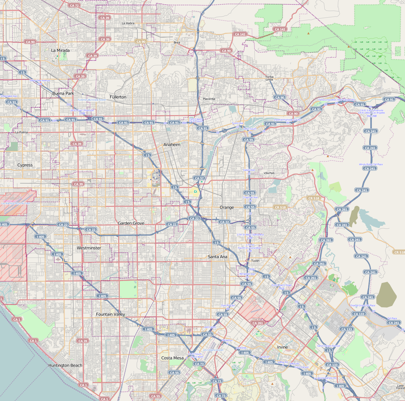 Anaheim Resort - Wikipedia - Map Showing Anaheim California