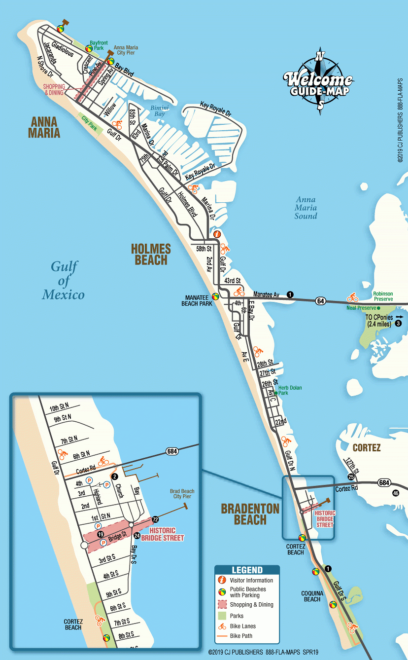 Anna Maria Island Map - Interactive Map Of Anna Maria Island - Annabelle Island Florida Map