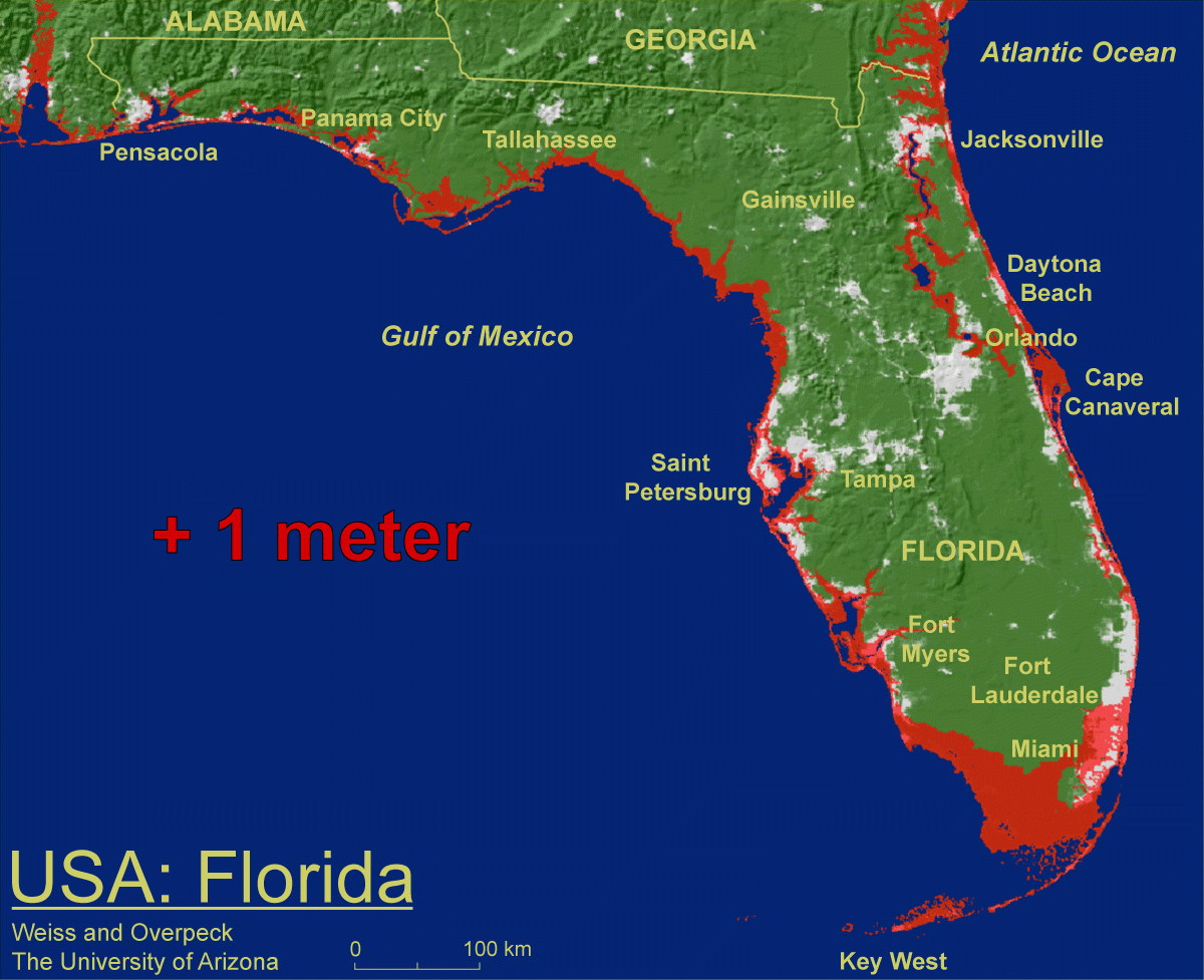Are Two Floridas Better Than One? One South Florida City Says Yes - South Florida Sea Level Rise Map