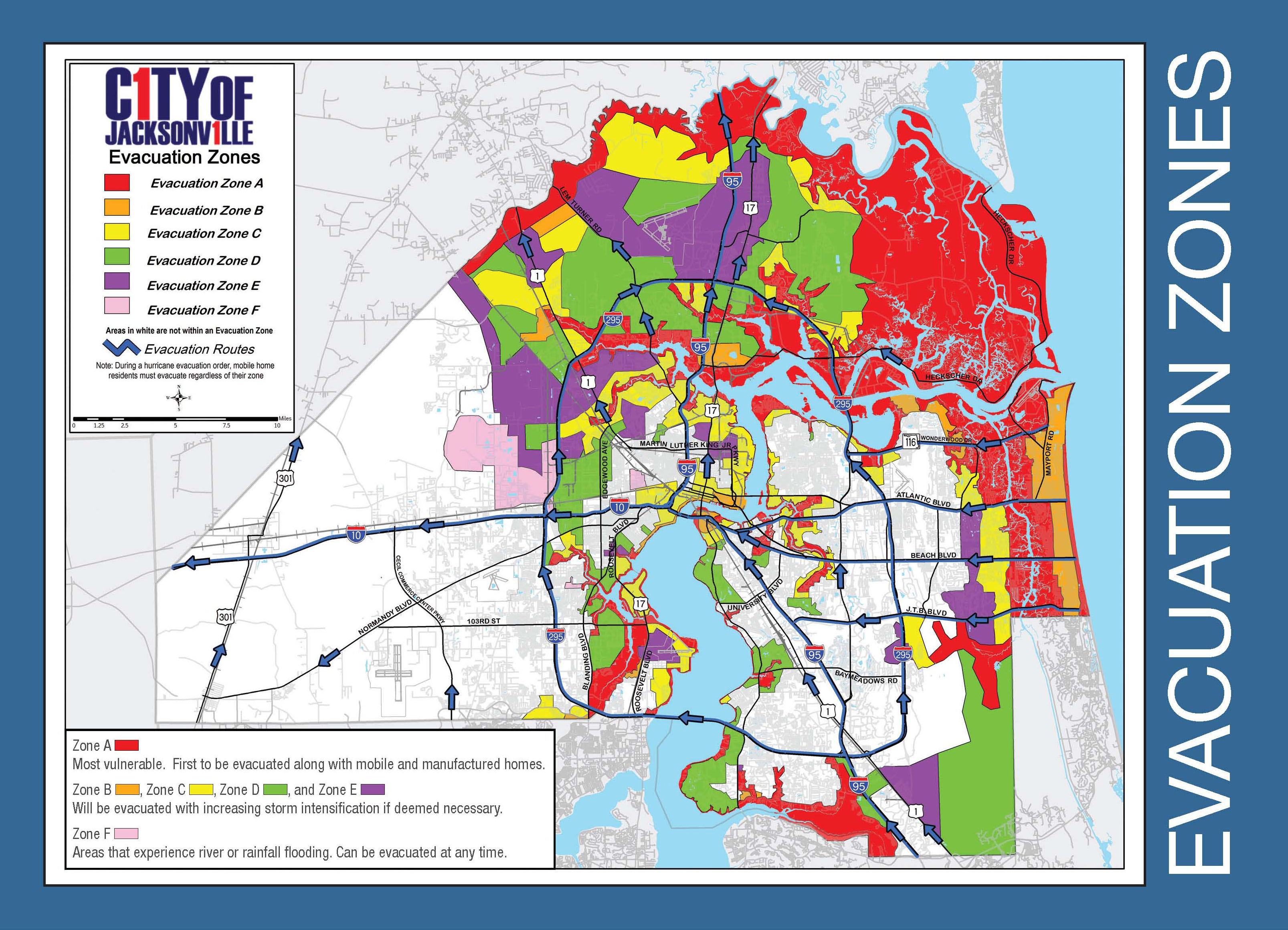 Are You In An Evacuation Zone? Click Here To Find Out - Florida Evacuation Route Map