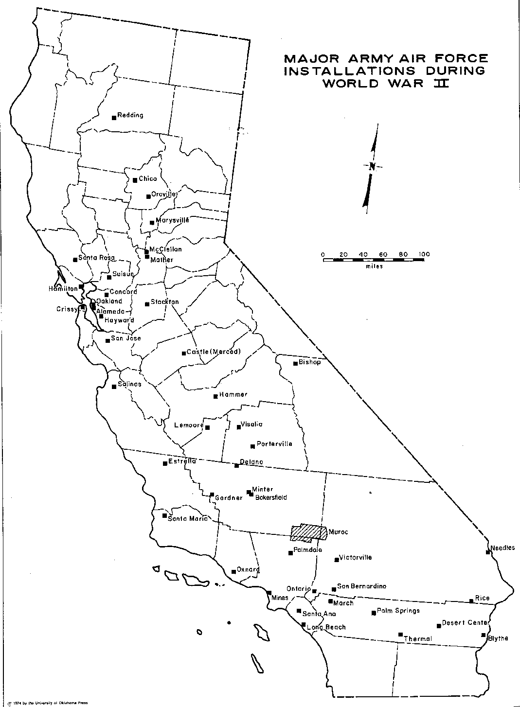 Army Bases In California Map - Klipy - Map Of Army Bases In California