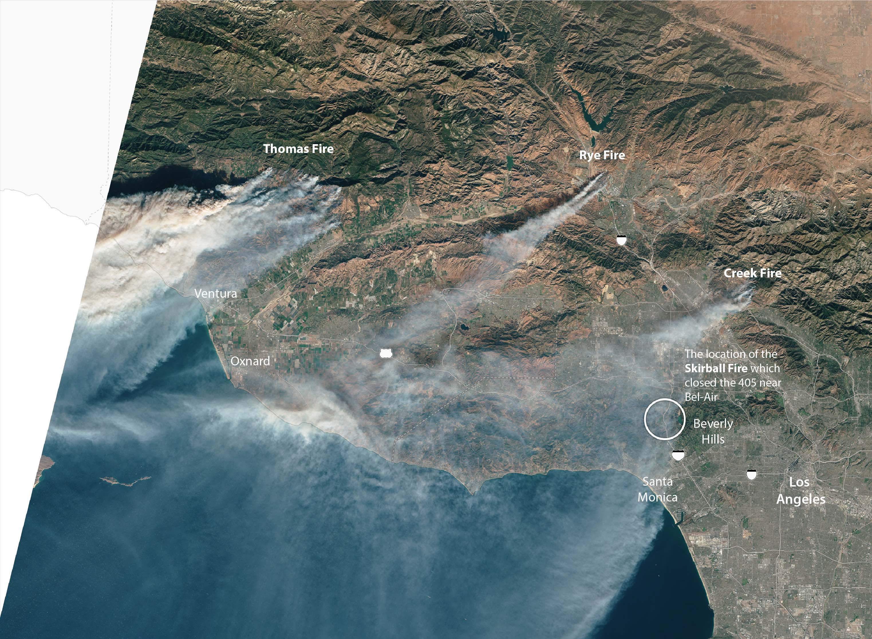As Southern California Fires Rage On, Here&amp;#039;s How You Can Prepare - California Wildfire Satellite Map