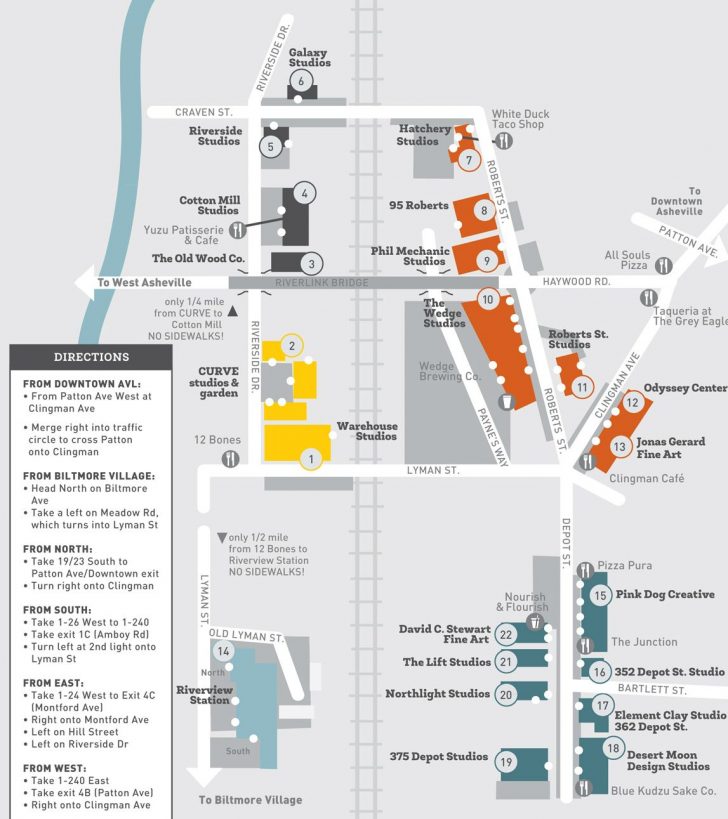 Printable Map Of Downtown Asheville Nc