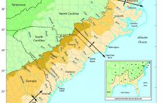 Atlantic Coastal Plain, Maryland To Florida - Florida Atlantic Coast Map