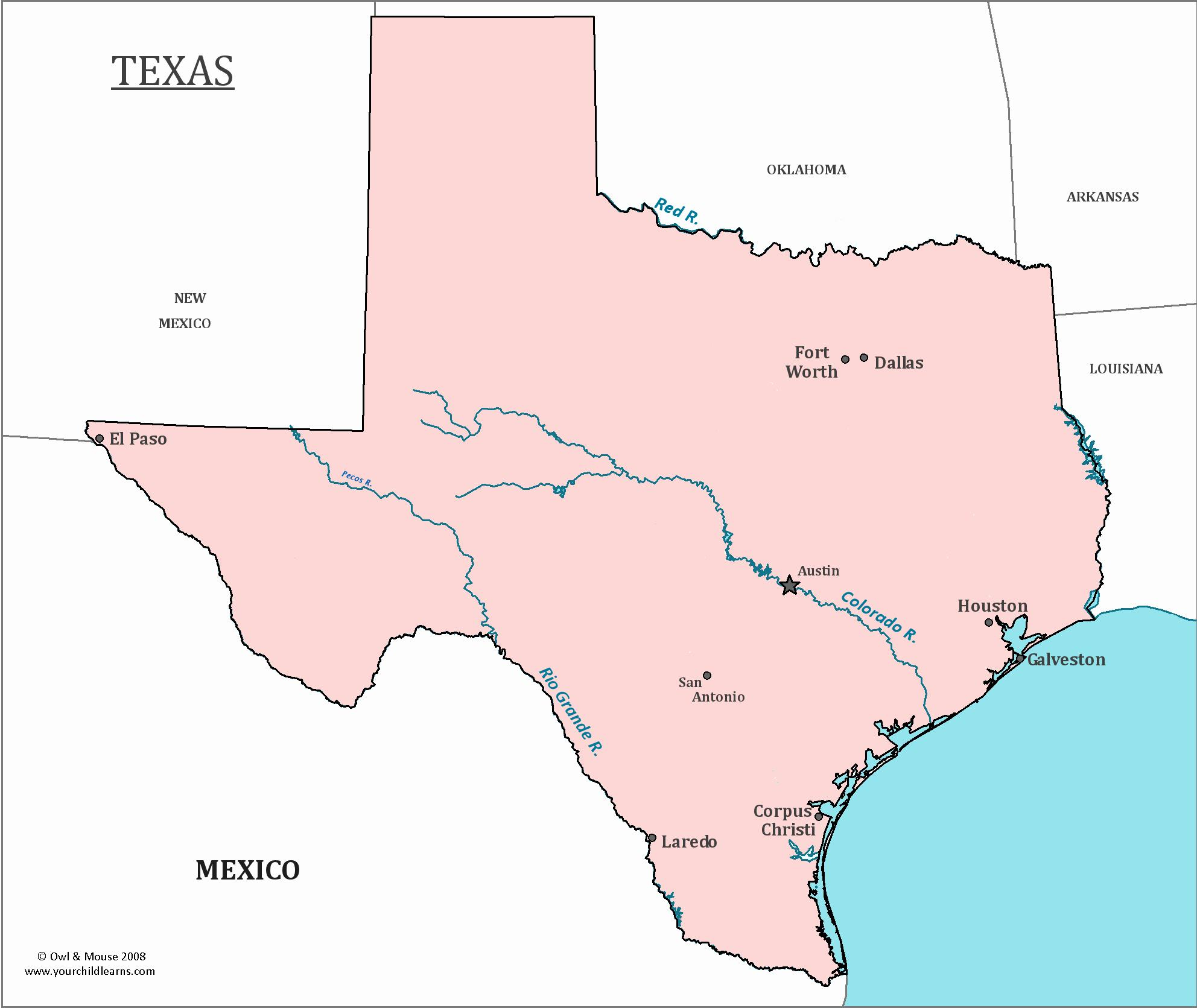 Austin, Texas, La Carte - Texas Carte Austin (Texas - Usa) - Austin Texas Map