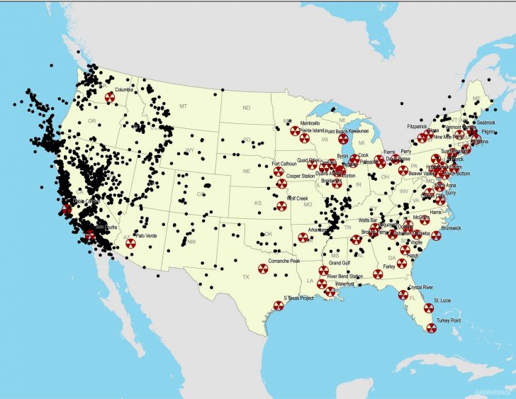 Nuclear Power Plants In California Map
