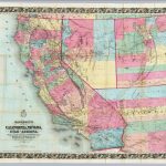 Bancroft's Map Of California, Nevada, Utah And Arizona. / Bancroft   California Nevada Arizona Map